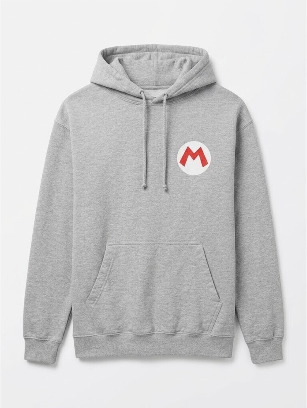 Super Nintendo World Mario Hoodie Medium Gray Universal Studios Adult Pullover